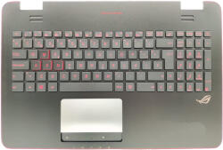 ASUS Carcasa superioara cu tastatura iluminata Laptop, Asus, ROG N551, N551J, N551JW, 90NB06R2-R30300, layout SP (caseasus65-ME4)