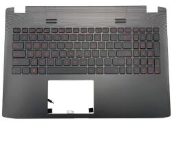 ASUS Carcasa superioara cu tastatura iluminata palmrest Laptop, Asus, ROG GL552, GL552J, GL552JX, GL552V, GL552VW, GL552VX, GL552VL, GL552J, 90NB09I1-R31US (caseasus4new)