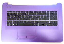 HP Carcasa superioara cu tastatura palmrest Laptop, HP, Pavilion 17-X, 17-Y, 17-AY, TPN-W121, 17-BA, 270 G5, 46008C1N0002, layout US (casehp14purple-AU0)