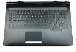 HP Carcasa superioara cu tastatura palmrest Laptop, HP, Omen 17-AN, 17T-AN, L14993-001, iluminata RGB, layout US (casehp36rgb-AU0)
