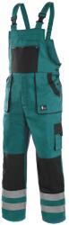 CXS Kantáros munkavédelmi nadrág CXS LUXY BRIGHT - Zöld / fekete | 54 (1030-028-510-54)