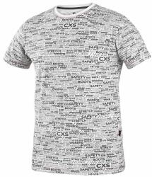 CXS Rövid ujjú póló nyomott mintával DARREN - Fehér | 3XL (1610-200-109-97)