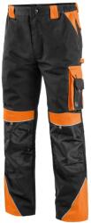 CXS Munkavédelmi nadrág SIRIUS BRIGHTON - Fekete / narancssárga | 58 (1020-001-803-58)