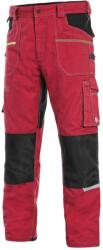 CXS Munkavédelmi deréknadrág CXS STRETCH - Piros / fekete | 58 (1020-027-260-58)