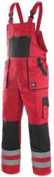 CXS Kantáros munkavédelmi nadrág CXS LUXY BRIGHT - Piros / fekete | 58 (1030-028-260-58)