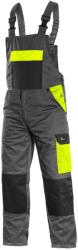 CXS Kantáros munkavédelmi nadrág CXS PHOENIX CRONOS - Szürke / sárga | 54 (1030-016-702-54)