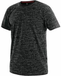 CXS Rövid ujjú póló nyomott mintával DARREN - Fekete | 2XL (1610-200-800-96)