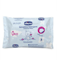 Chicco Cleansing Wipes Blue 16 db