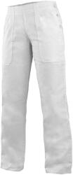 CXS Női fehér munkavédelmi nadrág DARJA 145 gumírozott derékkal - 46 (1150-016-100-46)