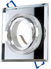 Lumines QUADRO, üveg spot lámpatest, billenthető, ezüst (MG-QUADRO-T (20-0000-18))