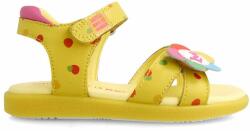 Agatha Ruiz de la Prada sandale din piele pentru copii culoarea galben PPYY-OBG0FC_11X