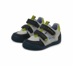 D.D.Step szürke-kék, bőr átmeneti cipő, világító talppal (31 - 36); (068-213B) (34)