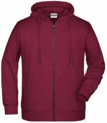 James & Nicholson (Daiber) Férfi cizpáros biopamut felső 8026 - Borvörös melírozott | M (1-8026-1780895)