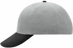 Myrtle Beach (Daiber) 6 paneles reklám sapka MB6111 - Világosszürke / fekete | unisex (MB6111-21944)