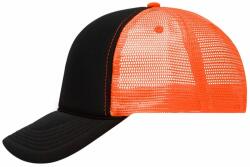Myrtle Beach (Daiber) Retro trucker sapka MB6550 - Fekete / neon narancssárga (MB6550-147718)