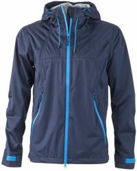 James & Nicholson (Daiber) Férfi softshell kapucnis kabát JN1098 - Sötétkék / kobaltszín | 2XL (1-JN1098-1737636)