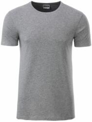 James & Nicholson (Daiber) Klasszikus férfi biopamut póló 8008 - Szürke melírozott | 2XL (1-8008-1755194)