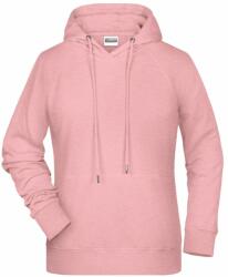 James & Nicholson (Daiber) Női kapucnis biopamut felső 8023 - Rózsaszín melírozott | 2XL (1-8023-1780542)