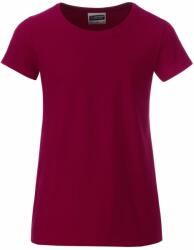 James & Nicholson (Daiber) Klasszikus lány biopamut póló 8007G - Borvörös | 2XL (1-8007G-1754988)