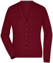 James & Nicholson (Daiber) Női pamut pulóver JN660 - Bordeaux | XL (1-JN660-1709565)