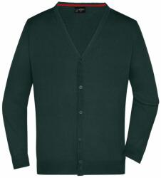 James & Nicholson (Daiber) Férfi pamut pulóver JN661 - Erdei zöld | 2XL (1-JN661-1709589)