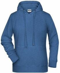 James & Nicholson (Daiber) Női kapucnis biopamut felső 8023 - Világos farmerkék melírozott | 3XL (1-8023-1782945)