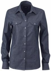 James & Nicholson (Daiber) Női farmer ing JN628 - Sötét farmer | 2XL (1-JN628-1715182)