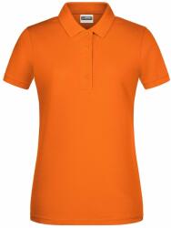 James & Nicholson Női galléros biopamut póló 8009 - Narancssárga | S (1-8009-1755395)