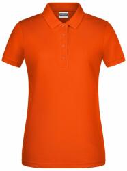 James & Nicholson Női galléros biopamut póló 8009 - Sötét narancssárga | S (1-8009-1755345)