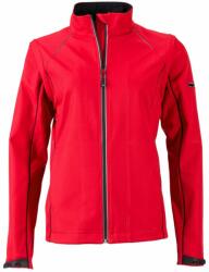 James & Nicholson Női softshell kabát 2v1 JN1121 - Piros / fekete | L (1-JN1121-1745156)