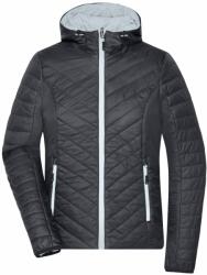 James & Nicholson (Daiber) Női könnyű, kifordítható kabát JN1091 - Fekete / ezüst | 2XL (1-JN1091-1737752)