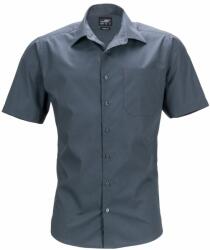 James & Nicholson (Daiber) Férfi rövid ujjú ing JN644 - Sötétszürke | 3XL (1-JN644-1748501)