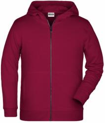 James & Nicholson (Daiber) Gyerek cipzáros biopamut felső 8026k - Borvörös | 2XL (1-8026K-1781157)