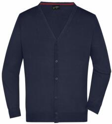 James & Nicholson (Daiber) Férfi pamut pulóver JN661 - Sötétkék | 2XL (1-JN661-1699519)