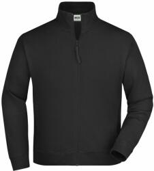 James & Nicholson (Daiber) Férfi kapucni nélküli cipzáros felső JN058 - Fekete | 2XL (1-JN058-62743)