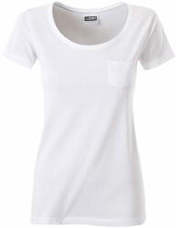 James & Nicholson (Daiber) Női biopamut póló 8003 - Fehér | XL (1-8003-1743336)