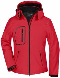James & Nicholson Női softshell kabát JN1001 - Piros | M (1-JN1001-122681)