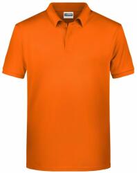 James & Nicholson Férfi galléros biopamut póló 8010 - Narancssárga | XL (1-8010-1755513)