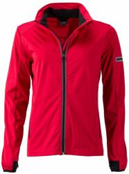 James & Nicholson (Daiber) Női sportos softshell kabát JN1125 - Világos piros / fekete | L (1-JN1125-1745816)