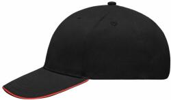 Myrtle Beach (Daiber) Reklám sapka MB6541 - Fekete / piros | unisex (MB6541-147582)