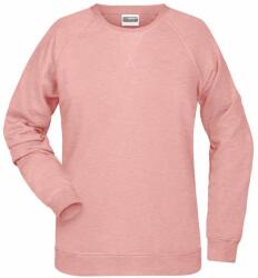 James & Nicholson (Daiber) Női kapucni nélküli biopamut felső 8021 - Rózsaszín melírozott | 3XL (1-8021-1782732)