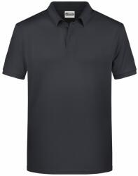 James & Nicholson (Daiber) Férfi galléros biopamut póló 8010 - Grafitszürke | XL (1-8010-1755473)