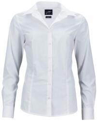 James & Nicholson (Daiber) Női hosszú ujjú ing JN641 - Fehér | 2XL (1-JN641-1748253)