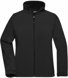 James & Nicholson Női softshell kabát JN137 - Fekete | XL (1-JN137-74676)
