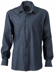 James & Nicholson (Daiber) Férfi farmer ing JN629 - Sötét farmer | 2XL (1-JN629-1715155)