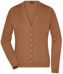 James & Nicholson (Daiber) Női pamut pulóver JN660 - Camel | XS (1-JN660-1710781)