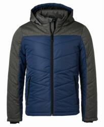 James & Nicholson (Daiber) Férfi steppelt téli dzseki JN1134 - Sötétkék / antracit melírozott | 2XL (1-JN1134-1757369)