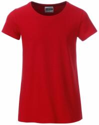 James & Nicholson (Daiber) Klasszikus lány biopamut póló 8007G - Piros | 2XL (1-8007G-1754958)