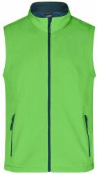 James & Nicholson (Daiber) Férfi softshell mellény JN1128 - Zöld / sötétkék | XL (1-JN1128-1745508)