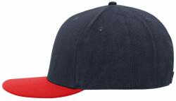 Myrtle Beach (Daiber) 6 paneles sapka egyenes szemellenzővel MB6634 - Sötétkék / piros (MB6634-1736547)